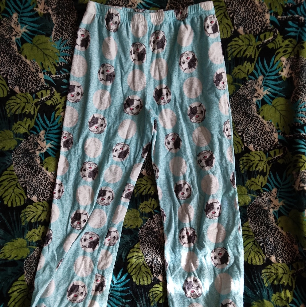 Girl's cute Joe Boxer puppy pj pants size Lg